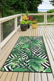 Conceptum Alfombra de Pasillo Tropic - Green 80 x 200 cm